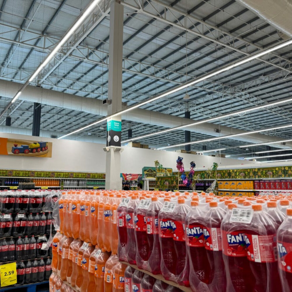Seamline Batten Lights of supermarket lighting upgrade case 001