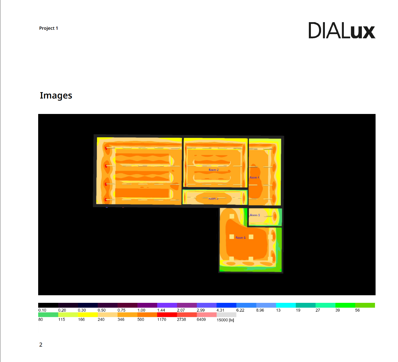 Data center rack aisle lighting layout with linear luminaires